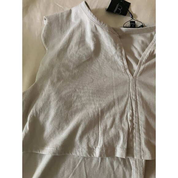 Bobeau Collection 100% Cotton Beige Blouse Top Sleeveless Size M - Picture 14 of 14